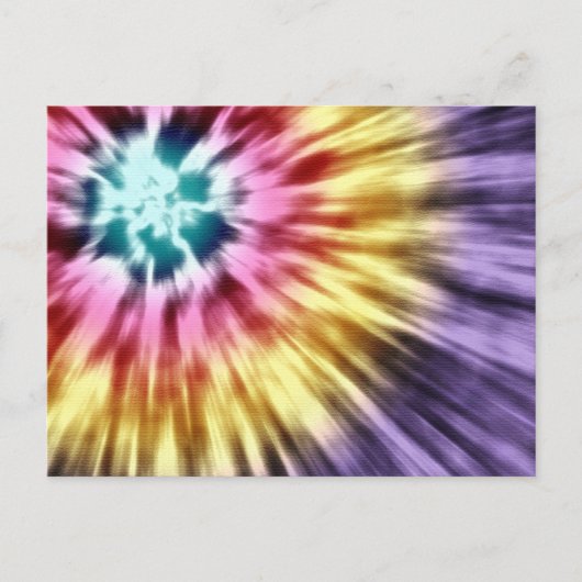 Abstracte Paarse kleurstof Briefkaart (Voorkant)