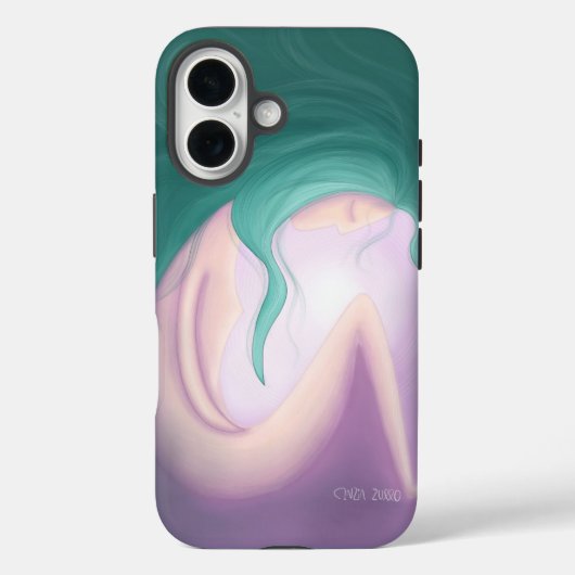Abstracte Paarse kunst telefoonhoesje Case-Mate iPhone Case (Achterkant)