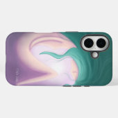 Abstracte Paarse kunst telefoonhoesje Case-Mate iPhone Case (Achterkant (horizontaal))