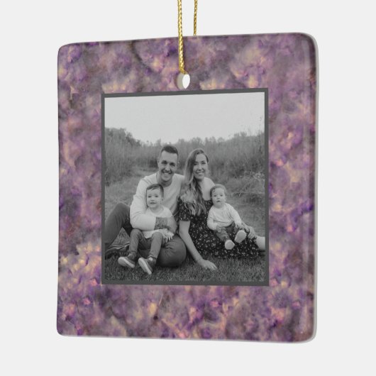 Abstracte paarse kwarts marmeren granietsteen keramisch ornament (Links)