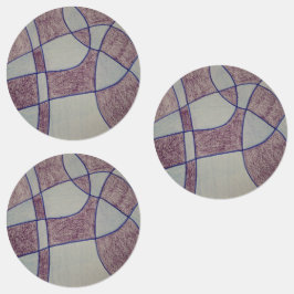 Abstracte paarse labels