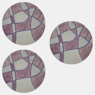 Abstracte paarse labels