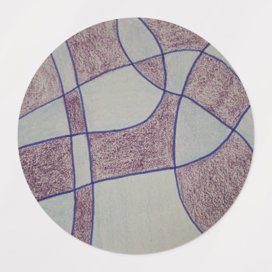 Abstracte paarse labels (Design 2)