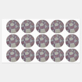 Abstracte paarse labels (Vel)