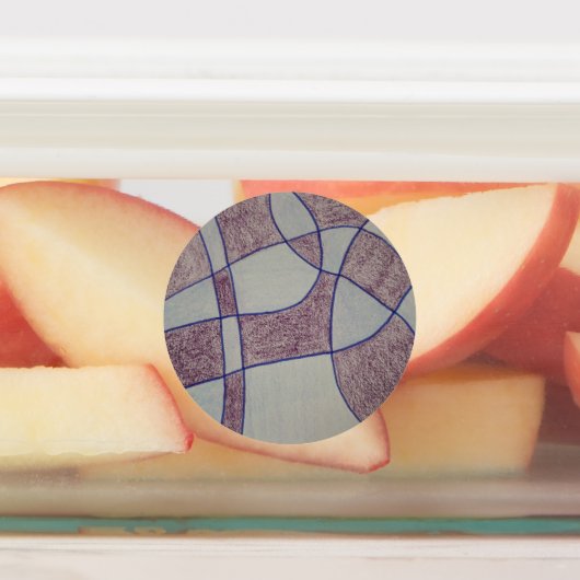 Abstracte paarse labels (Aangebracht)