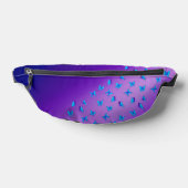 Abstracte Paarse maan en vlinders Heuptasje (Liggend)