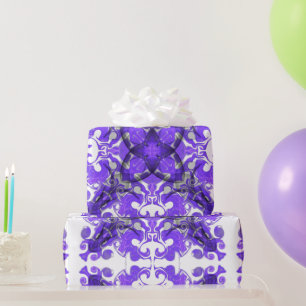 Abstracte paarse mandala, psychedelische mandala cadeaupapier