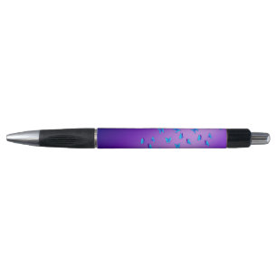 Abstracte Paarse Moonbeams en Vlinders Pen