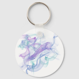 Abstracte Paarse Nevel Sleutelhanger