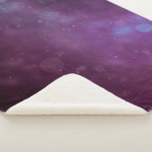 Abstracte paarse ondergrond sherpa deken (3/4)