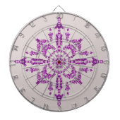 Abstracte Paarse Orchidee Flower Design Pattern Ar Dartbord (Voorkant)