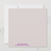 Abstracte Paarse Orchidee Flower Design Pattern Ar Kaart (Achterkant)