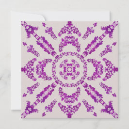 Abstracte Paarse Orchidee Flower Design Pattern Ar Kaart