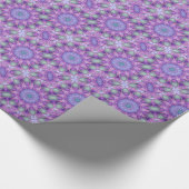 Abstracte Paarse orchidee lavender Cadeaupapier (Hoek)