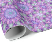 Abstracte Paarse orchidee lavender Cadeaupapier (Rol Hoek)