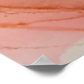 Abstracte Paarse Peach Gold Alcohol Inkt Poster (Hoek)