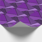 Abstracte Paarse polygons Cadeaupapier (Hoek)