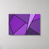 Abstracte Paarse polygons Canvas Afdruk (Voorkant)