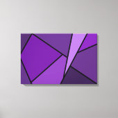 Abstracte Paarse polygons Canvas Afdruk (Voorkant)