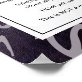 Abstracte Paarse Red Planet Earth Motivatie Poster (Hoek)