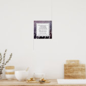 Abstracte Paarse Red Planet Earth Motivatie Poster (Keuken)