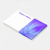 Abstracte paarse roze betoverde tuin post-it® notes (Schuin)