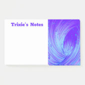 Abstracte paarse roze betoverde tuin post-it® notes (Voorkant)