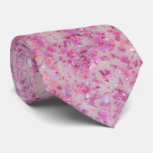 Abstracte paarse roze glitters kleurrijke stropdas (Opgerold)