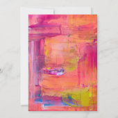 Abstracte Paarse roze verf Kaart (Achterkant)