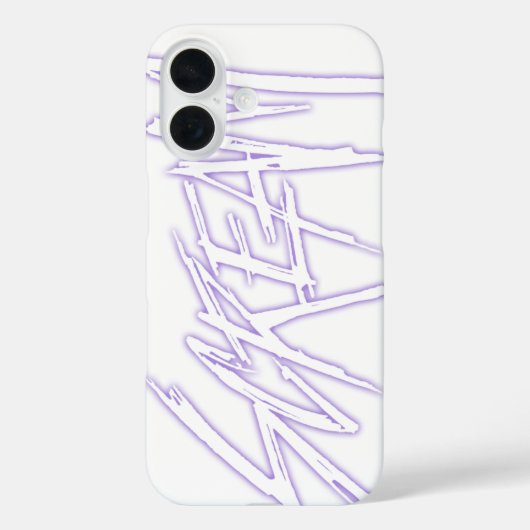 Abstracte Paarse Schreeuw Lettering Secret Afbeeld Case-Mate iPhone Case (Achterkant)
