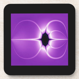 Abstracte Paarse-spinnenfractal Bier Onderzetter