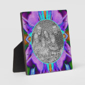 Abstracte Paarse turquoise Voeg je eigen foto toe Fotoplaat (Voorkant)