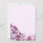 Abstracte Paarse uitnodiging tot weddenschap met a (Achterkant)