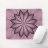 Abstracte Paarse ventilator Mousepad Muismat (Met muis)