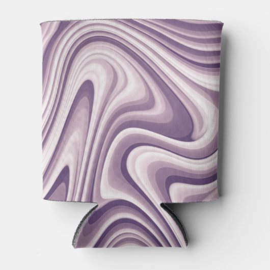 Abstracte Paarse vloeibare marmer Blikjeskoeler (Voorkant)