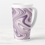 Abstracte Paarse vloeibare marmer Latte Mok (Rechterhoek)