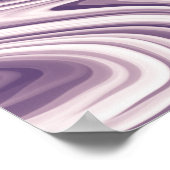 Abstracte paarse vloeibare marmer poster (Hoek)