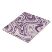 Abstracte Paarse vloeibare marmer Tegeltje (Zijkant)