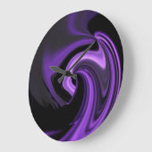 Abstracte Paarse wandklok (Hoek)