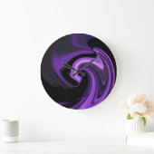 Abstracte Paarse wandklok (Huis)