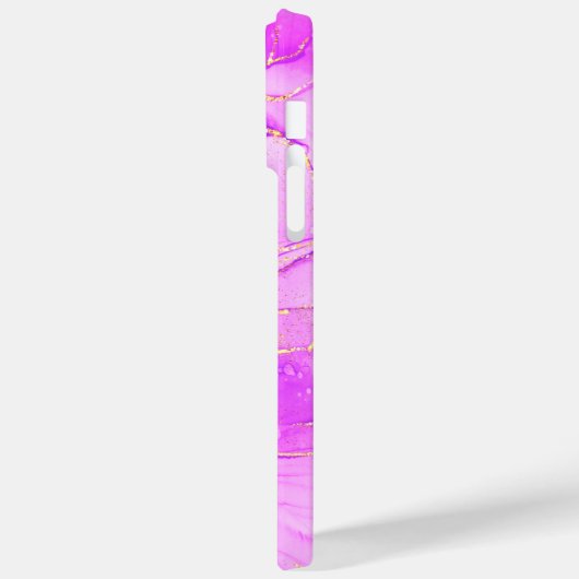 ABSTRACTE PAARSE WATERKLEUR GEPERSONALISEERD Case-Mate iPhone CASE (Achterkant / Links)