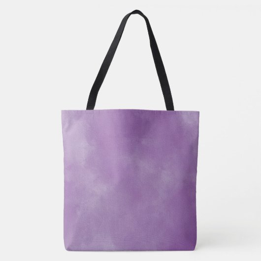 Abstracte Paarse Waterverf textuur esthetisch Tote Bag (Voorkant)