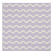 Abstracte Paarse Wavy Stripe Minimalistische Wall  Perfect Poster (Voorkant)