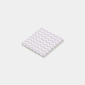 Abstracte Paarse Wavy Stripe Modern Minimalist Post-it® Notes (Schuin)