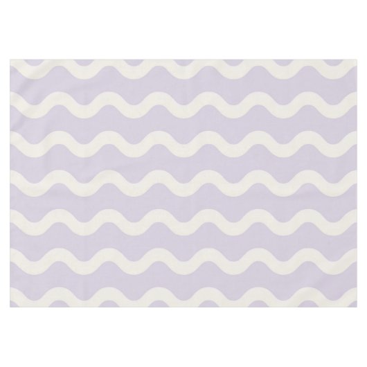 Abstracte Paarse Wavy Stripe Stijlvolle Spring Din Tafelkleed (Voorkant (Horizontaal))