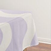 Abstracte Paarse Wavy Stripe Stijlvolle Spring Din Tafelkleed (Voorbeeld)