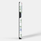 Abstracte paarse wilde bloem iPhone hoesje (Rechterkant)