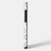 Abstracte paarse wilde bloem iPhone hoesje (Linkerkant)