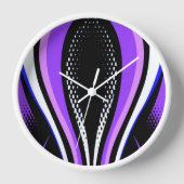 Abstracte Paarse witte en zwarte curve (Voorkant)