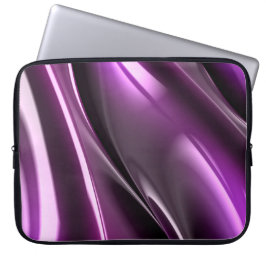 Abstracte Paarse zwarte neopreenlaptophoes van 15  Laptop Sleeve